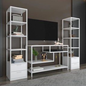 Unidade TV Robbins – Branco – 198 cm x 39 cm x 160 cm