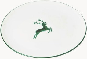 Prato de jantar artesanal Grüner Hirsch