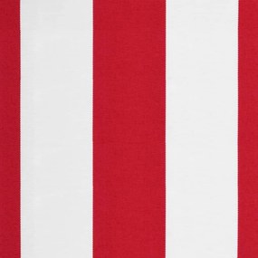 Tecido substituição p/ sanefa toldo 4 m riscas vermelho/branco