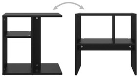 Mesa de apoio 50x30x50 cm contraplacado preto