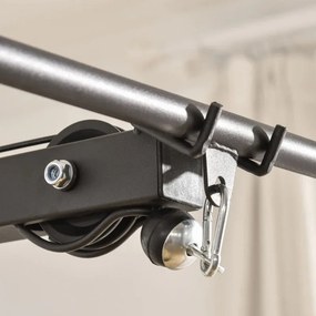 Máquina de Musculação com Polia e Assento Ajustável - HomeGym