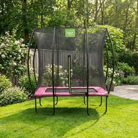 Trampolim retangular Silhouette 153 x 214 cm - rosa