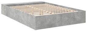 Estrutura de cama 160x200 cm derivados de madeira cinza cimento
