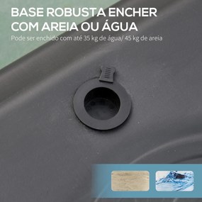 Cesto de Basquetebol com Altura Ajustável 193,5-248,5 cm Rodas e Base Recarregável para Adolescentes e Adultos Vermelho e Preto