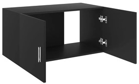 Armário de parede 80x39x40 cm derivados de madeira preto
