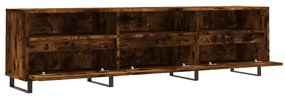 Móvel de TV 150x30x44,5 cm derivados de madeira carvalho fumado
