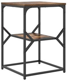 Mesa Lateral vidaXL Carvalho Defumado 41x40x60 cm Madeira Engenharia