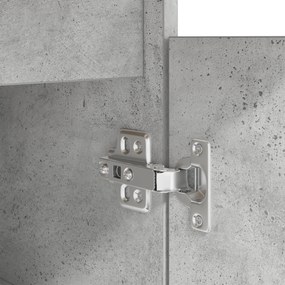 Escrivaninha vidaXL Cinza Concreto 140x49x76 cm Madeira Composta