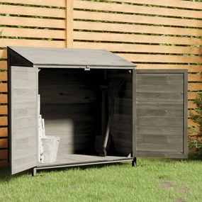 vidaXL Abrigo de jardim 102x52x112cm madeira de abeto maciça antracite