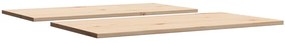 Tampos de mesa retangulares 2 pcs 90x45x1,7 cm pinho maciço