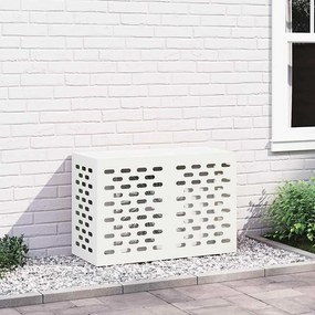vidaXL Capa de Ar Condicionado Branco 90 x 40 x 60 cm Aço