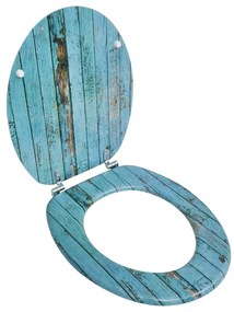 141479 vidaXL Tampa de sanita de MDF, design madeira antiga