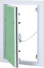 vidaXL Painel de Acesso Verde e Prata 25 x 35 cm Alumínio e Gesso