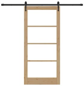 Porta Deslizante com Conjunto de Hardware 'ORKDAL'93x202 cm