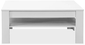 Mesa de centro em aglomerado 110x65x48 cm branco