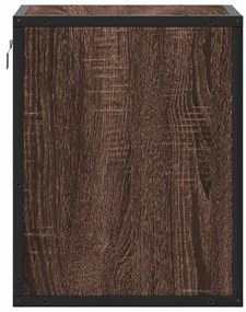 Mesa de cabeceira de parede 40x31x39,5 cm carvalho castanho