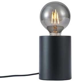 Candeeiro de Mesa Moderno Preto 13cm - Cylinder Moderno