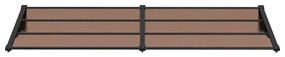 Toldo de porta 239x90 cm policarbonato preto