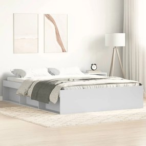 Estrutura de cama de casal 135x190 cm branco