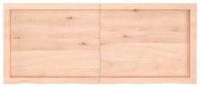 Tampo de mesa 120x50x(2-6) cm carvalho maciço não tratado