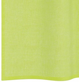 Cortinas de voile com aba 2 pcs verde-maçã