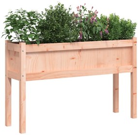 Vasos/floreiras de jardim c/ pernas 2pcs madeira douglas maciça