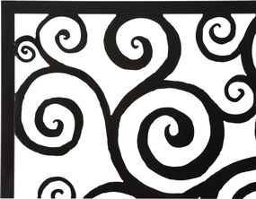 PAINEL DE PAREDE DE FERRO TRÊS PLUS 100X1X100 CM PRETO