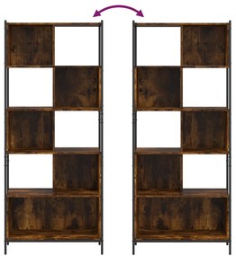 Estante 72x28x172 cm derivados de madeira carvalho fumado