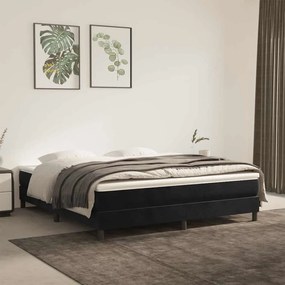 vidaXL Colchão de molas ensacadas 160x210x20 cm veludo preto