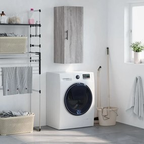 vidaXL Armário de parede 34,5x34x90 cm cinzento sonoma
