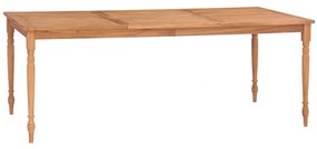 Mesa Batávia 200x100x75 cm madeira de teca maciça