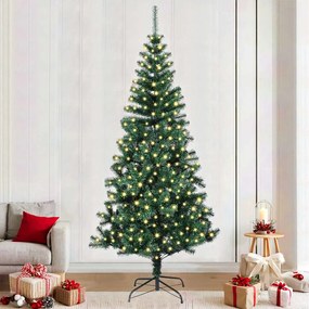 vidaXL Árvore de Natal Artificial Verde 240 cm PVC