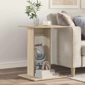 vidaXL Mesa Lateral Carvalho Sonoma 45 x 40 x 62,5 cm