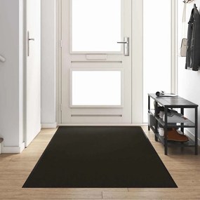 Capacho Retangular vidaXL Preto 120x350 cm