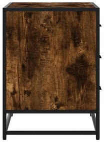 Cómoda de 3 Gavetas - 70x41x56 cm - Derivados Madeira Carvalho Fumado