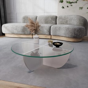 Mesa de Café Lily - Branca - 90x30x90 cm