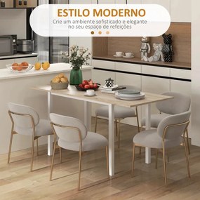 Mesa de Jantar Lucik Extensível - 110-160cm - Design Moderno