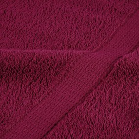 12 pcs Conjunto de toalhas premium SOLUND 600 gsm bordô