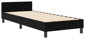Cama vidaXL Preta 80x200 cm Veludo