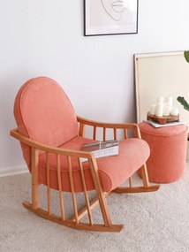 Cadeira Wing Klea – Coral – 80x93x68 cm
