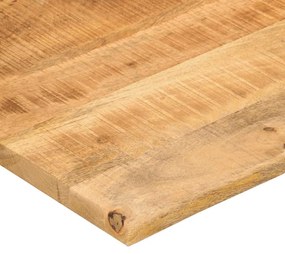 Tampo de mesa com curva 100x80x2,5 cm mangueira áspera maciça