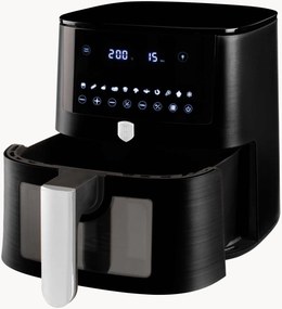 Fritadeira de ar quente com janela de visualização Matte Black, 8 L