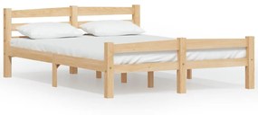 Estrutura de cama em pinho maciço 140x200 cm