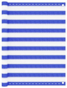Tela de varanda 120x300 cm PEAD azul e branco
