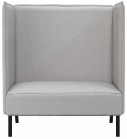 Sofá Alto Cinza Claro 109x56x121 cm Fabrics