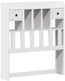 Cama sem colchão 100x200 cm madeira de pinho maciça branco
