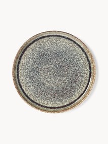 Pratos de pequeno-almoço artesanais com vidrado reativo Danza, conjunto de 4