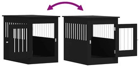 Móvel casota para cão 55x80x68 cm derivados de madeira preto