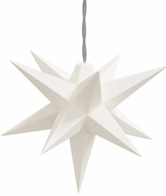 Estrela da Morávia com 10 luzes LED 10 cm branco