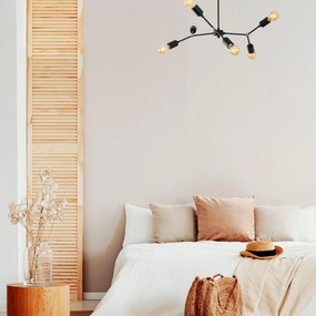 Candeeiro Suspenso Sparrow – Preto – 67 x 67 cm